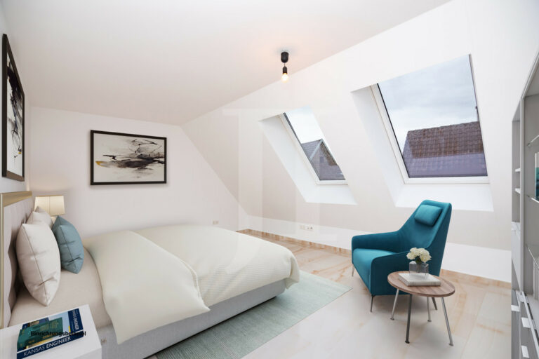 Großzügige Neubauwohnung mit individuell nutzbaren Dachspitz **Fertiggestellter Neubau**